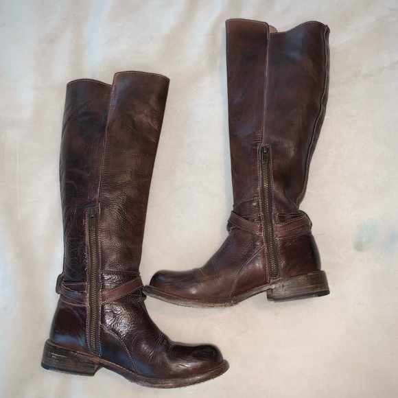 Bed Stu Bristol Dark Brown Leather Boots - Picture 2 of 9